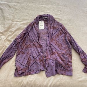 Zara Linen Printed Blazer